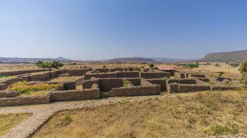 The ruins of Dungur, in the Aksoumite Kingdom