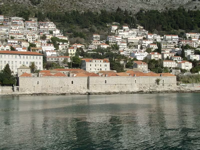 The Lazzarettos of Dubrovnik, at times used as quarantine locations.