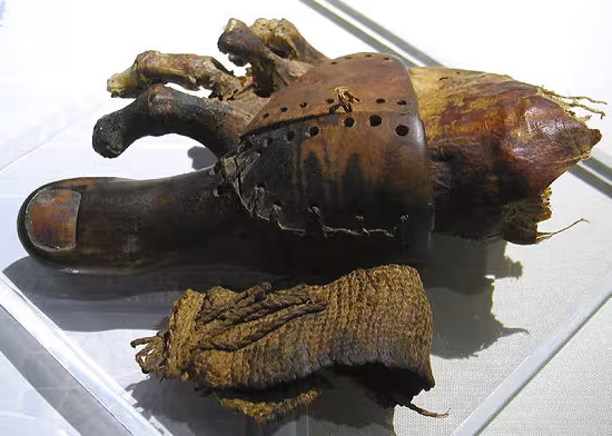A prosthetic toe from ancient Egypt