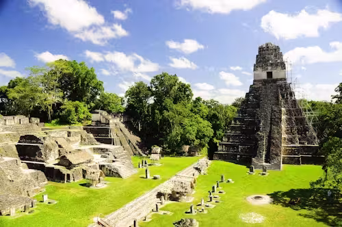 The archaeological site at Tikal